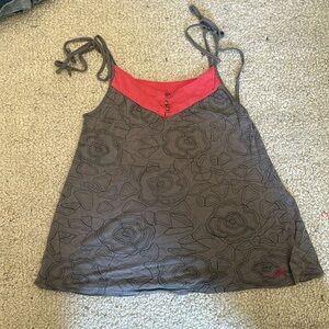 Fox racing tie strap tank top